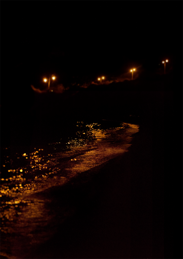 Ocean by night